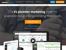 Tablet Screenshot of plumbermarketing360.com